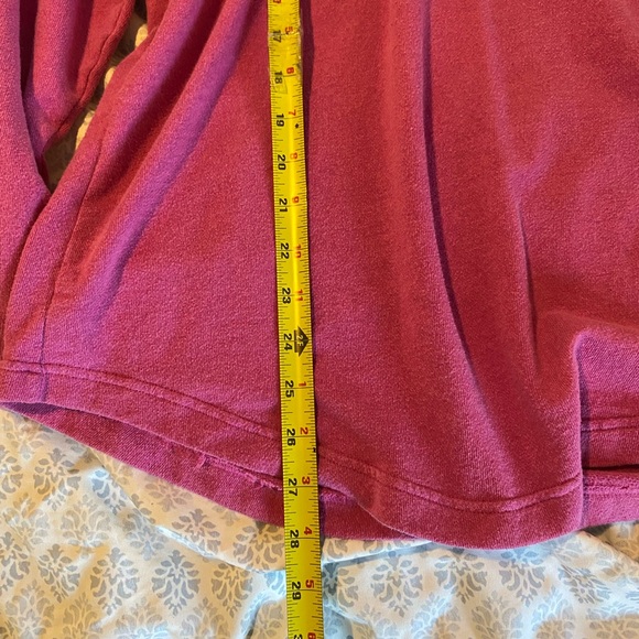 PINK Victorias Secret Pinkish Purple Small Sweater Crewneck Black Stripes Womens - Picture 7 of 9